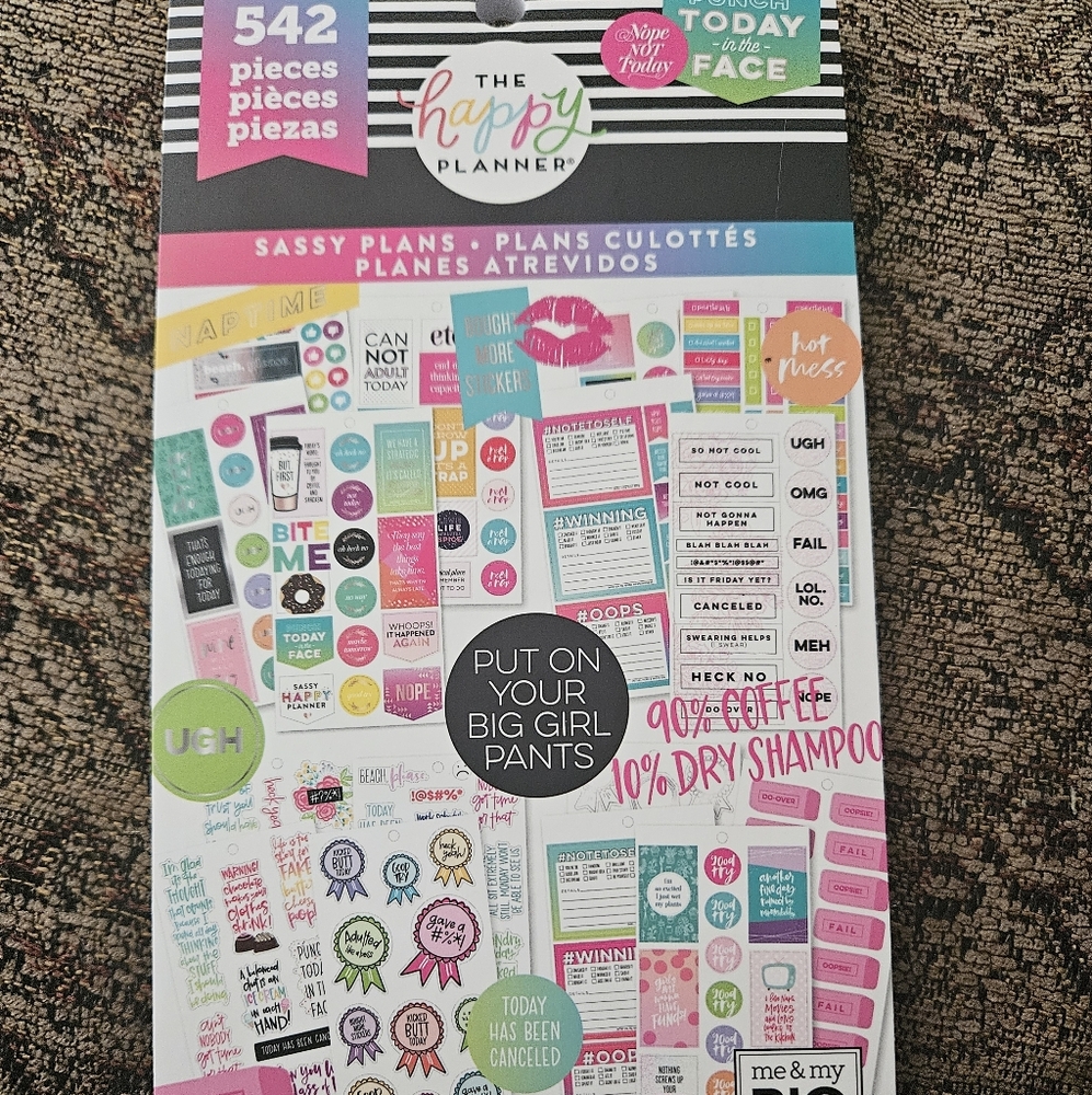 NEW Happy Planner Sassy Plans Stickers